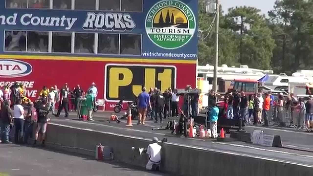 2014 AMRA Fall Rockingham TOP FUEL Q1 JIM DOYLE 153 - YouTube