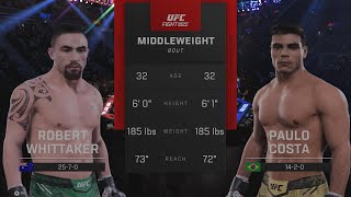 Роберт Уиттакер vs  Паулу Коста Бой UFC 298 (cpuVScpu)