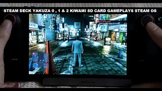 Steam Deck Yakuza 0 , 1 & 2 Kiwami SD Card Gameplays Ultra Preset Steam OS
