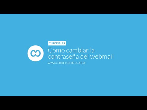 Como cambiar la contraseña del webmail - Comunicar