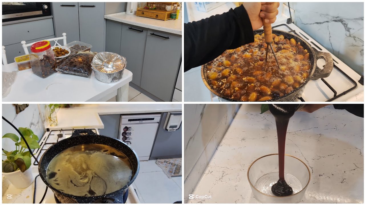 دبس التمر 🌴باسهل طريقه ممكن تجربوها من بقايا تمر ورطب #اكسبلور_explore #متابعه 