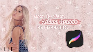 DRAWING ARIANA GRANDE TUTORIAL | procreate screenshot 5