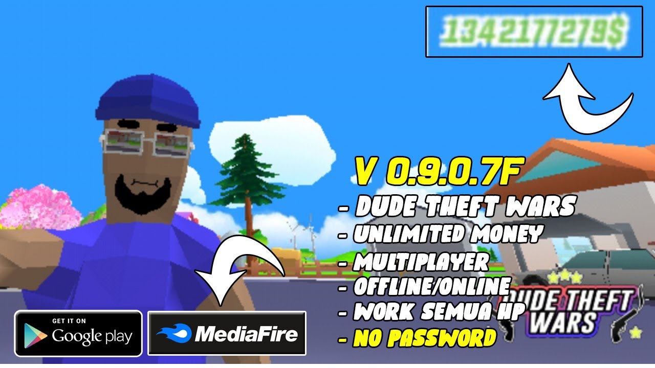 DOWNLOAD DUDE THEFT WARS MOD APK V 0.9.0.7f Unlimited Money