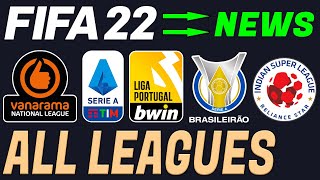*NEW* FIFA 22 NEWS | ALL CONFIRMED LICENSED LEAGUES !