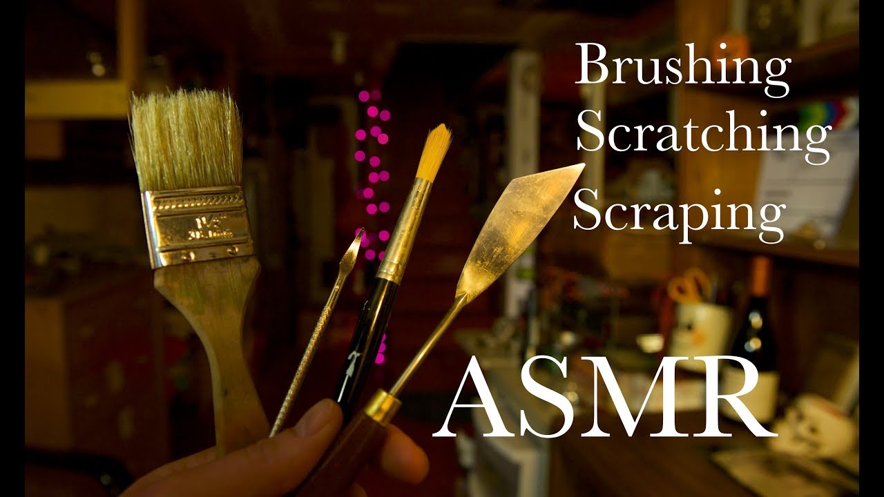 ASMR Mic Brushing, Scratching, Scraping. No Talking. Binaural