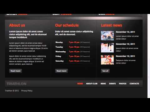 Sport Website Template