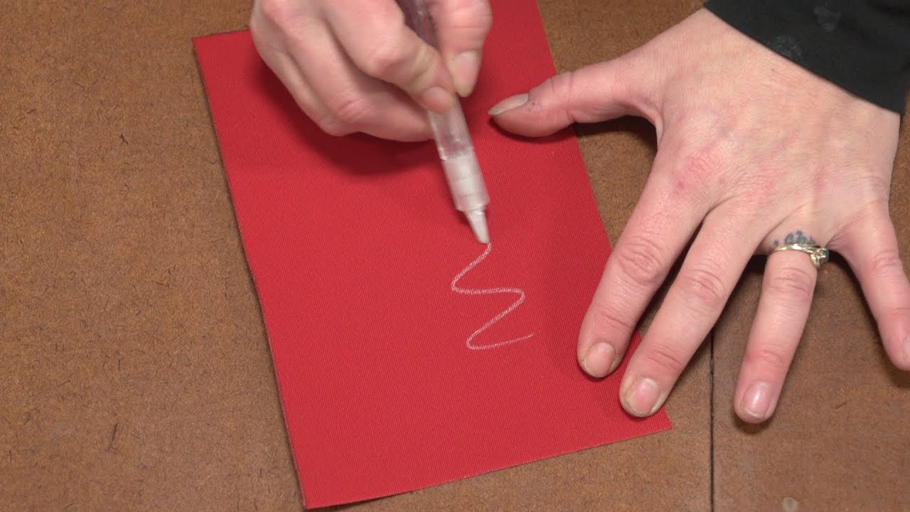 Soapstone Fabric Marking Pencil Demo YouTube