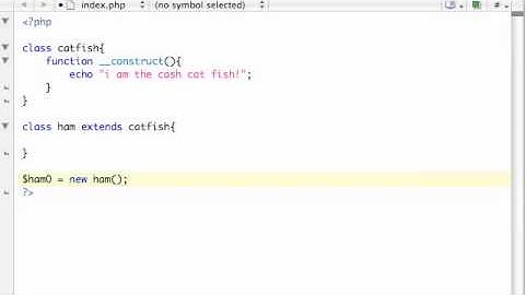 PHP Tutorial - 43 - Inheritance and Constructors