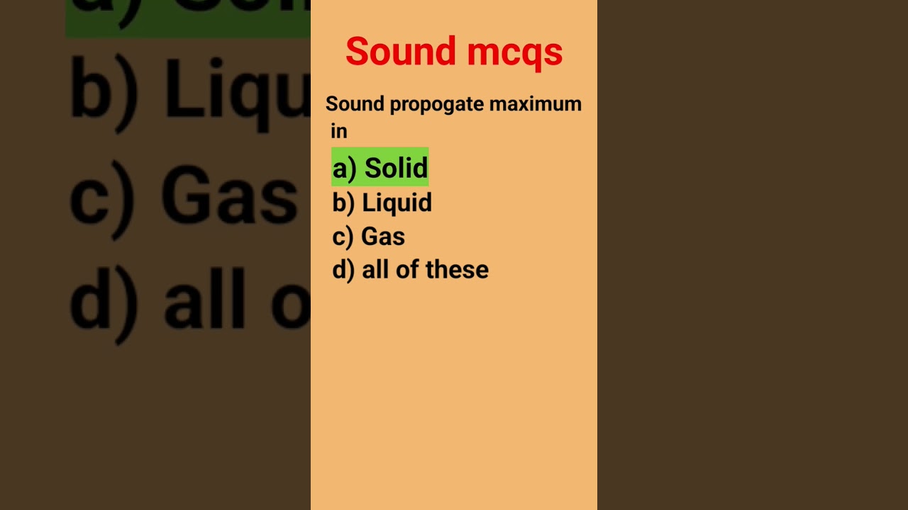 sound mcqs | science mcqs | 