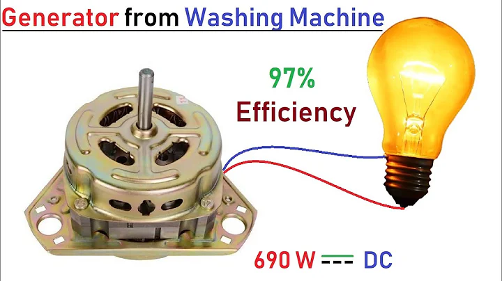 12v 690 Watts Electric DC Generator from 220v Washing Machine Motor - Universal Motar to Generator