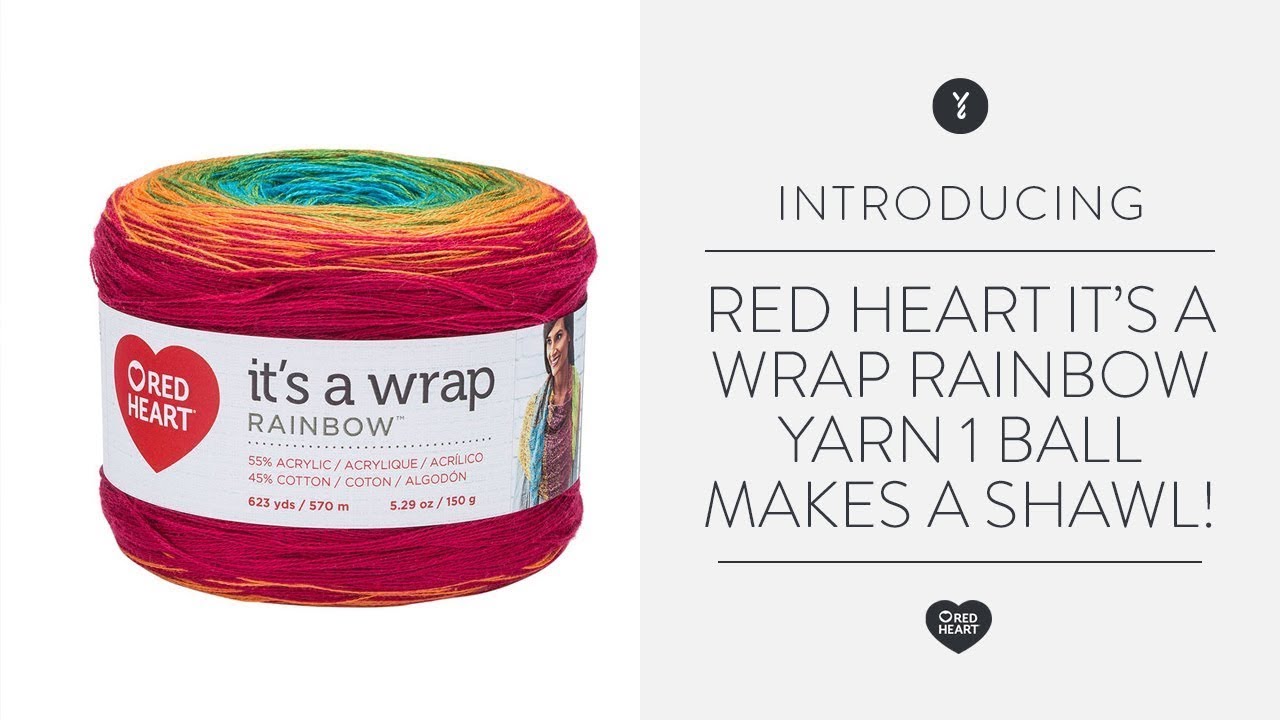 Red heart it's a wrap yarn color drama