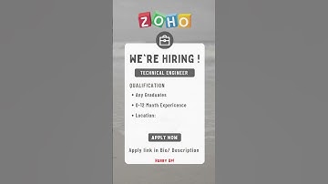 Zoho Off-Campus Recruitment Drive 2022 | Zoho Corporation #shorts #zoho #jobs