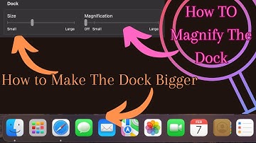 How To Make Dock Bigger And Turn On Dock Magnifier On Macbook | macOS Sonoma