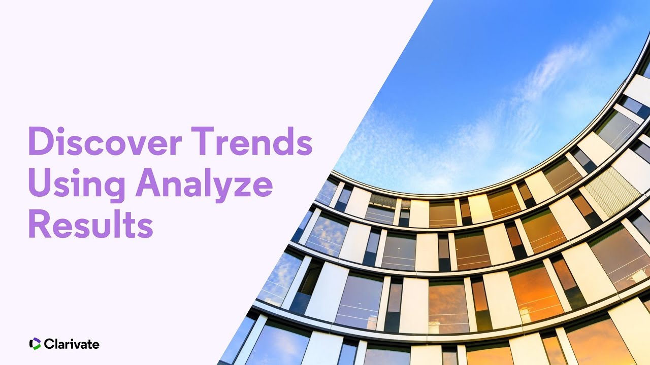 Discover Trends Using Analyze Results