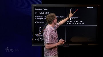 The parametric and normal equation of a line