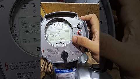 AUMA actuator mode settings to authorize the Digital and Analog control