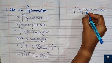 Integration of log (1+ tan x) from 0 to π\4 Questions related to the properties of definite integral