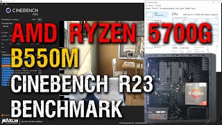 AMD Ryzen 7 5700G Cinebench R23 benchmark - Asus Tuf Gaming B550M-Plus - WD Blue - Crucial Pro 32GB