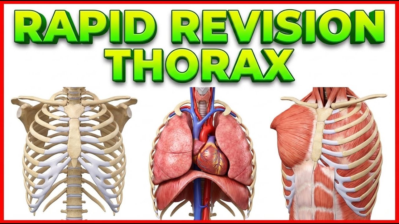 Anatomy of Thorax Rapid Revision - Dr. Monalisa
