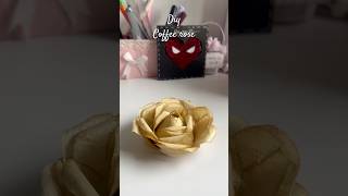“DIY Coffee Rose | Easy & Elegant Craft Idea”#shorts