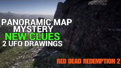 Red Dead Redemption 2 Panoramic Map NEW CLUES / 2 UFO DRAWINGS