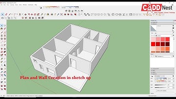 Plan and Wall Creation in sketch up தமிழ் - CADD Nest