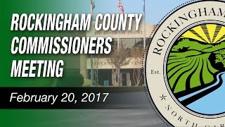 February 20, 2017 Rockingham County Commissioners