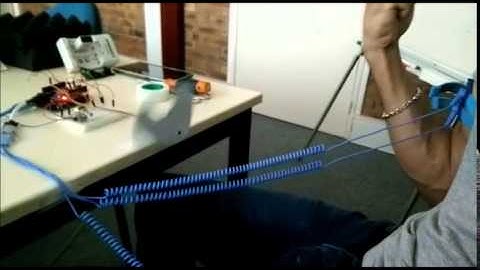 First try of Olimex SHIELD-EKG-EMG - Hero Exoskeleton
