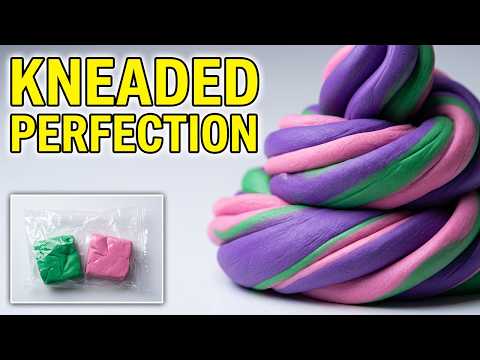 Satisfying Clay Stretching & Kneading ASMR 💛 Unboxing & Shaping Satisfying Vidoe
