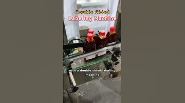 Automatic Double Side Sticker Labeling Machine For Plastic Flat Oval Square Bottle