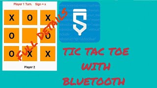 Tic-Tac-Toe game play via bluetooth in sketchware Tutorial screenshot 3