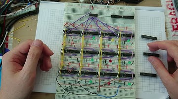 A 3-by-8 Bidirectional Buffer Matrix - Plum Breadboard Computer