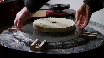 Making a 33 cm f/4.8 mirror on the Mirror-o-Matic 5: super fine grinding with 5 and 3 micron grit