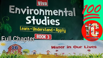 Class 3 EVS Lesson 16 Of Book Viva Education | CH-16 Water-In Our Lives | Class 3 | YCC
