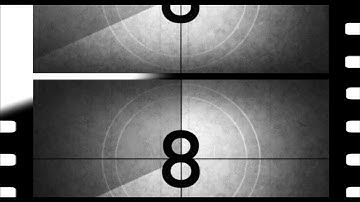 OLD MOVIE COUNTDOWN (v99) film intro with sound effects HD NEW! timer