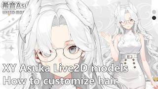 Xiyin Asuka Live2D ：How to customize hair