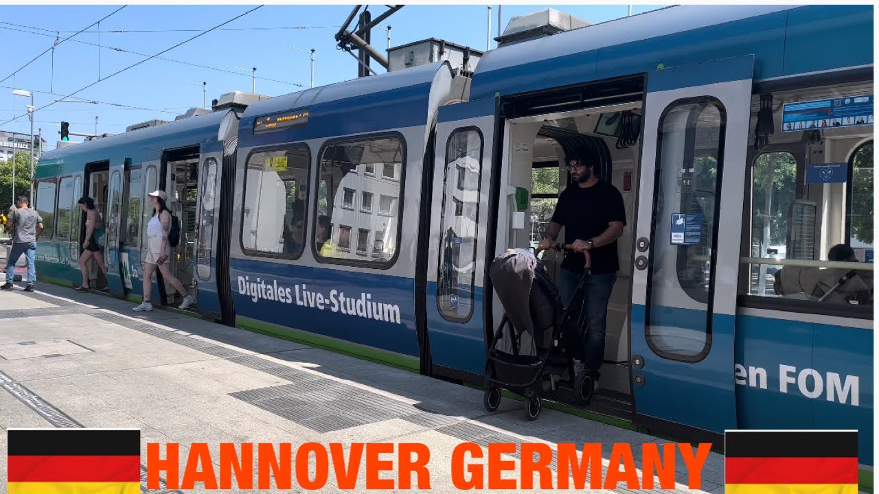4K VIEW | HANNOVER CITY TOUR BY TRAM | TRAM VIEW | GERMANY 🇩🇪