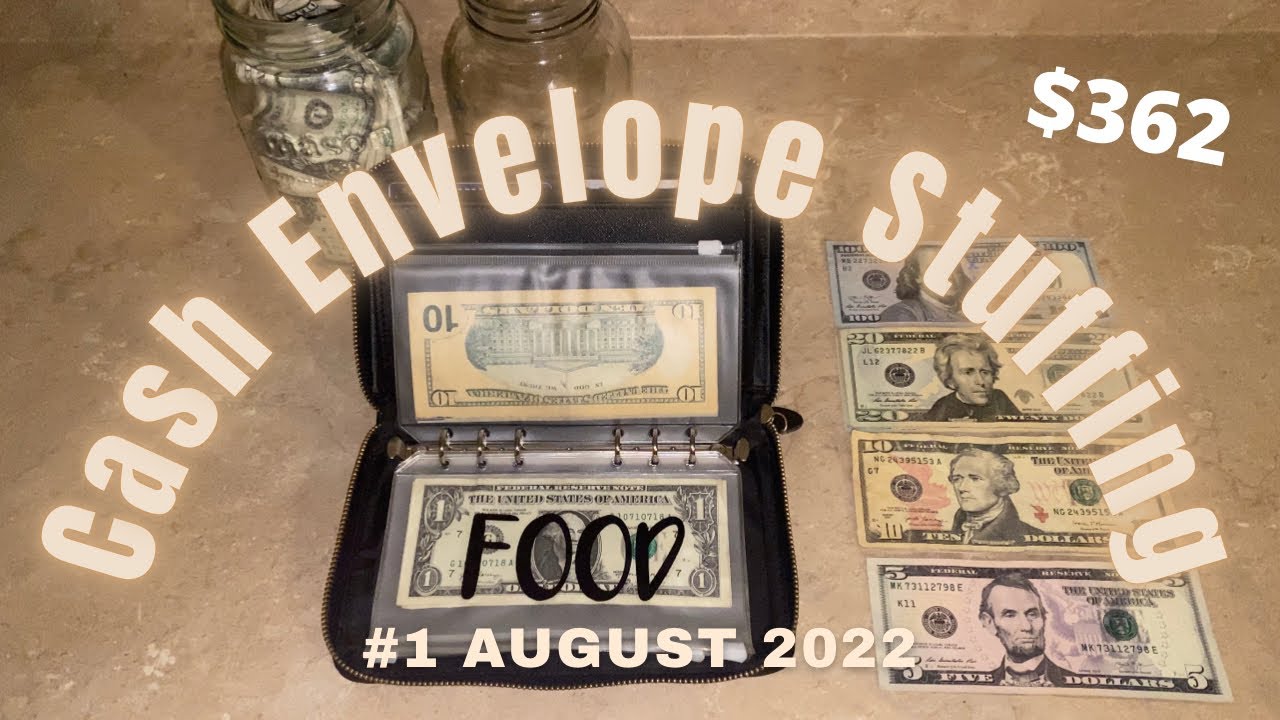 Cash Envelope Stuffing #1 AUGUST 2022  // Low Income Weekly Budget