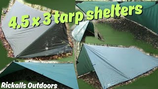 4 easy tarp shelters | 4.5mx3m