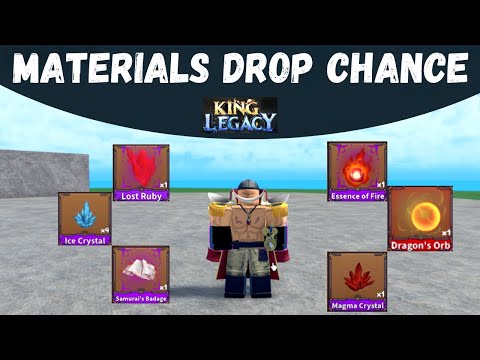 Every Item Drop Chance in King Legacy