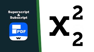 How to Modify PDF Text with Superscript and Subscript in Wondershare PDFelement