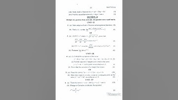 B. Sc. Ist sem. Mathematics Paper -2019, Cluster University Jammu