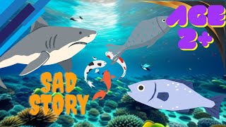 Ocean Harmony: The Tale of Four Finned Friends and the Shark's Surprise