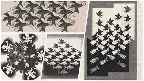 M.C. Escher Positive and Negative Space