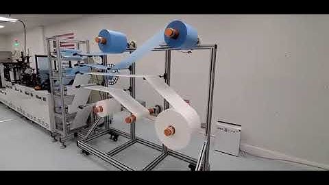 N95/FFP2 headband head loop mask making machine in US customer factory