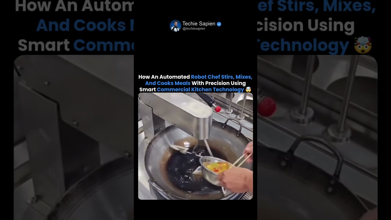 How A Robot Chef Cooks Meals Automatically With Precision 🤖🤯
