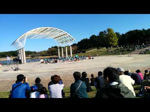 ひたち海浜公園で中学生吹奏楽部の演奏会