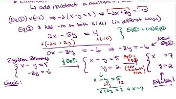 Math 109 — Section 5.1 - Elimination Method