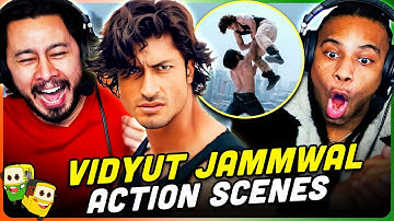 VIDYUT JAMMWAL Action Scenes REACTION w/ @fikshunthesamurai | Commando 3 & Commando 2