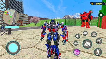 Jet Robot Car Transformation Simulator - Android Gameplay